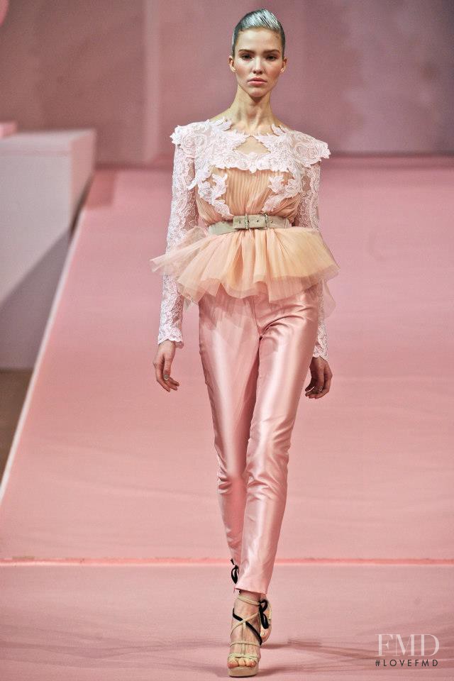 Sasha Luss featured in  the Alexis Mabille fashion show for Spring/Summer 2013