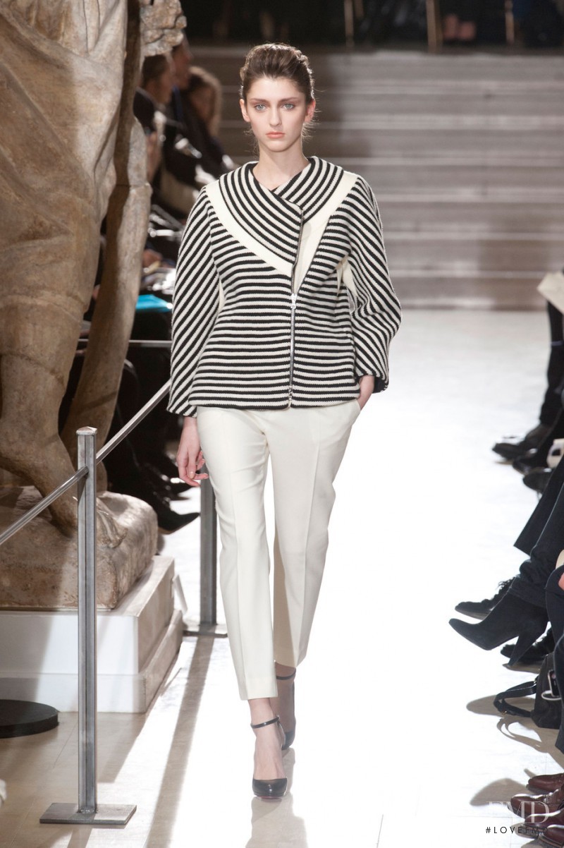 Alexandra Rudakova featured in  the Bouchra Jarrar fashion show for Spring/Summer 2013