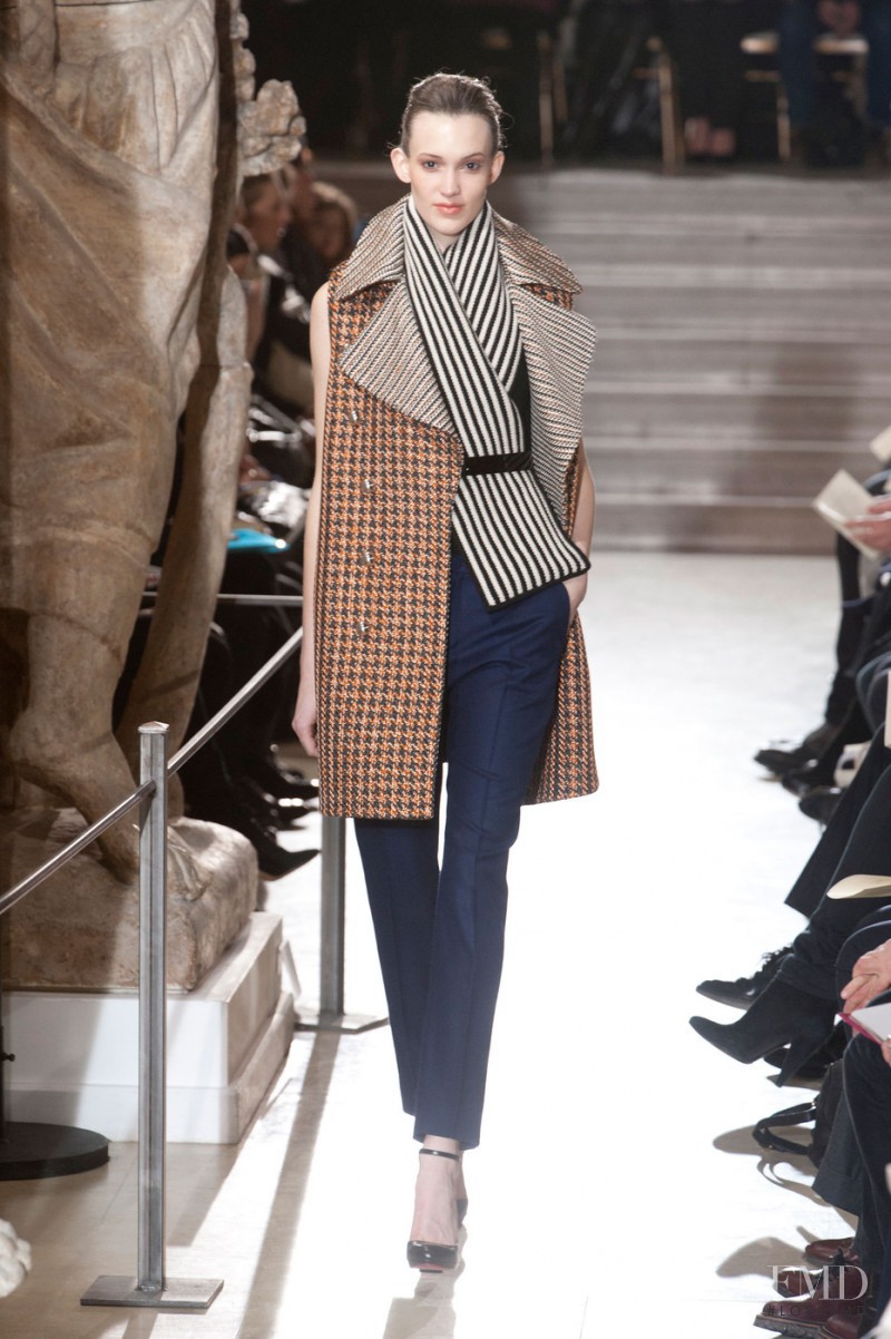 Sarah Bledsoe featured in  the Bouchra Jarrar fashion show for Spring/Summer 2013