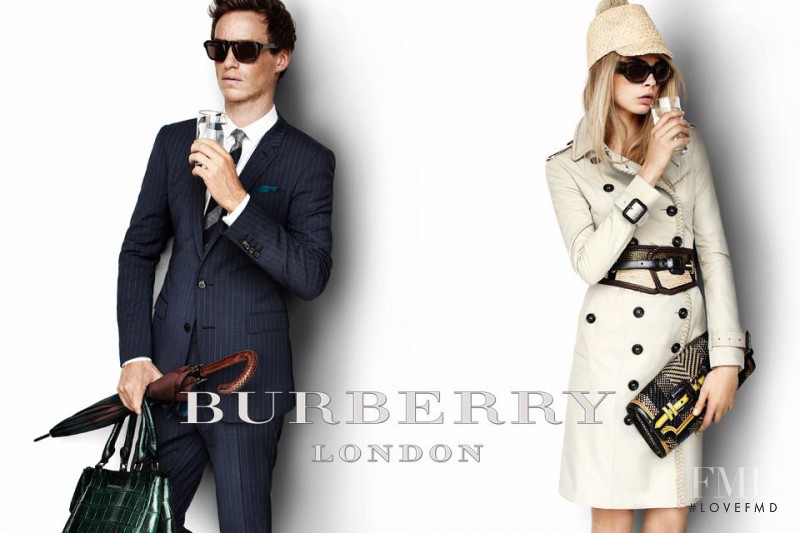 Cara Delevingne featured in  the Burberry London advertisement for Spring/Summer 2012