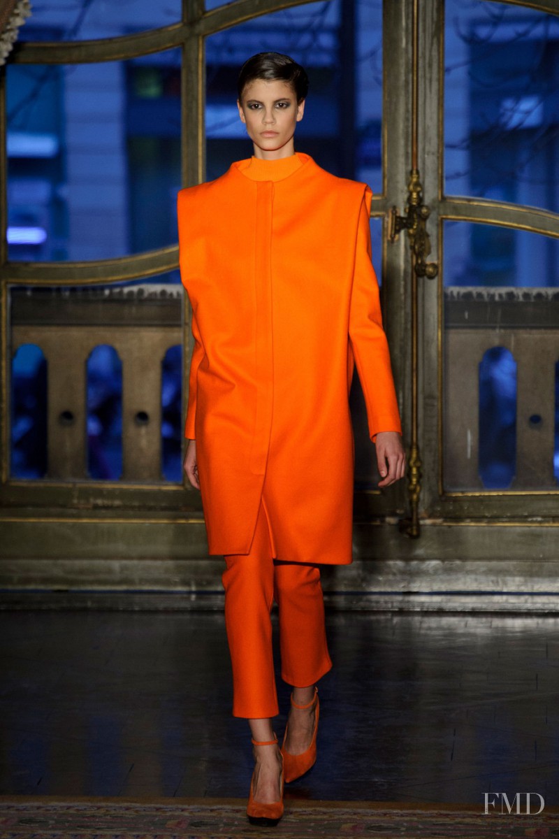 Antonina Petkovic featured in  the Amaya Arzuaga fashion show for Autumn/Winter 2013