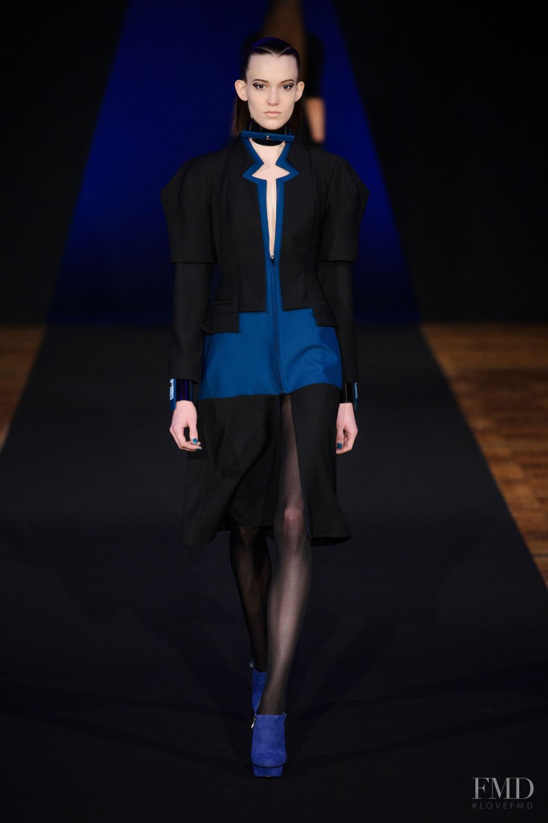 Sarah Bledsoe featured in  the Fatima Lopes fashion show for Autumn/Winter 2013