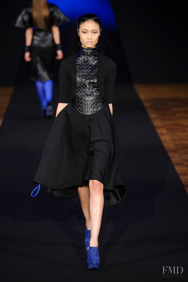 Yulia Saparniiazova featured in  the Fatima Lopes fashion show for Autumn/Winter 2013