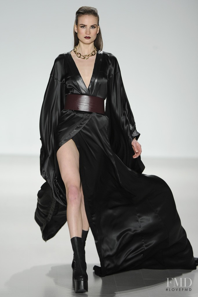 Andrea Jorgensen featured in  the Mark & Estel fashion show for Autumn/Winter 2014