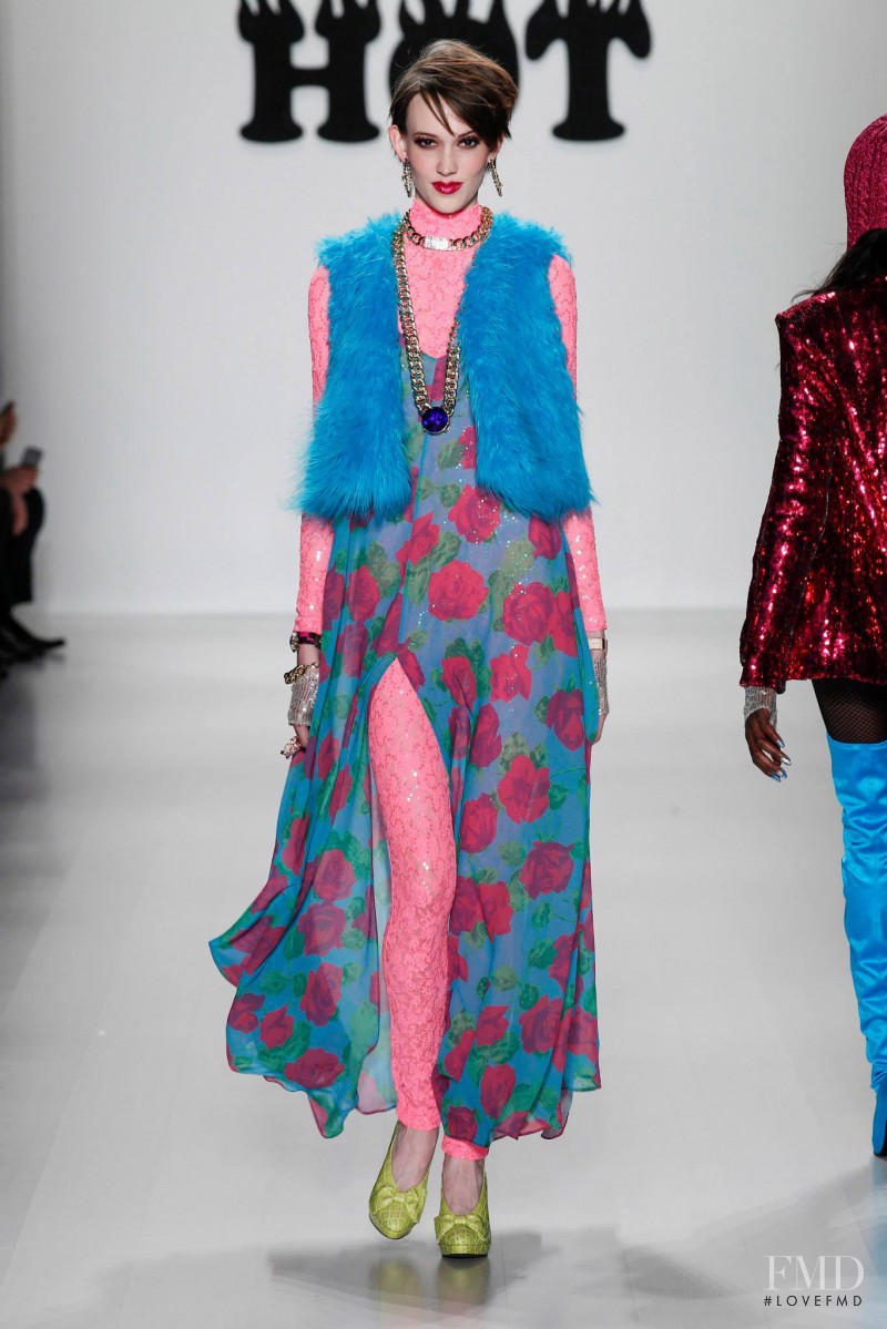 Sarah Bledsoe featured in  the Betsey Johnson fashion show for Autumn/Winter 2014