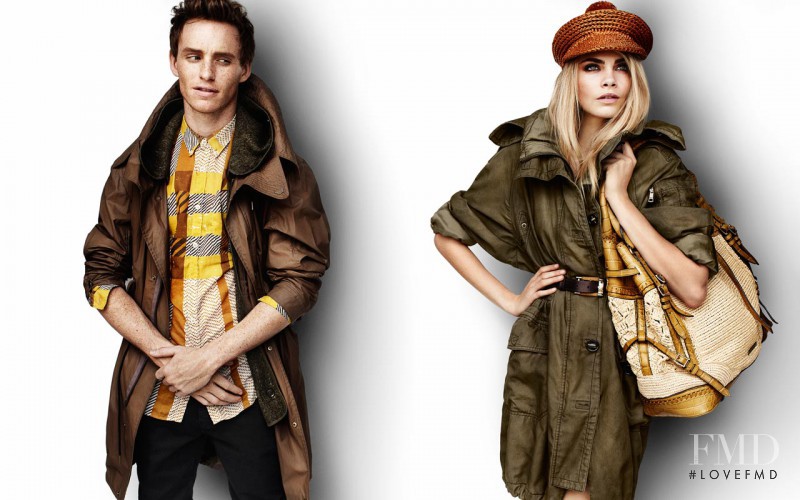 Cara Delevingne featured in  the Burberry Brit advertisement for Spring/Summer 2012