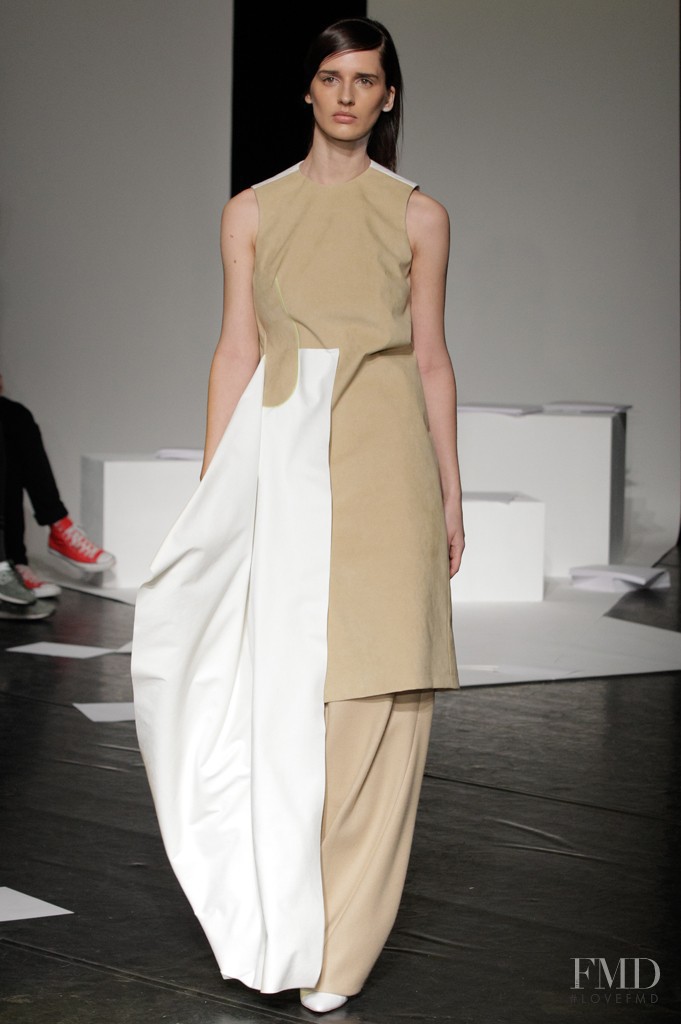 Sara Steiner featured in  the Palmer Harding fashion show for Autumn/Winter 2014