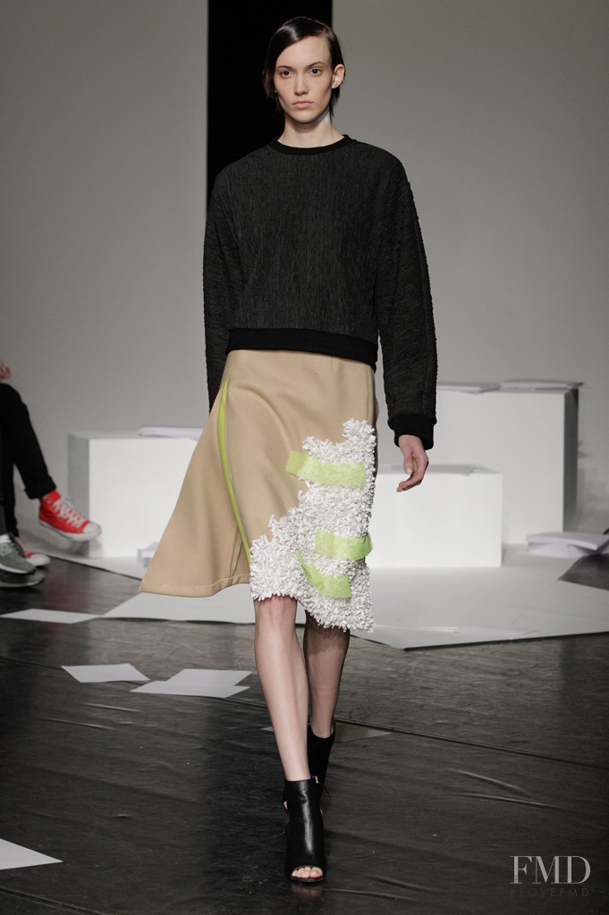 Sarah Bledsoe featured in  the Palmer Harding fashion show for Autumn/Winter 2014
