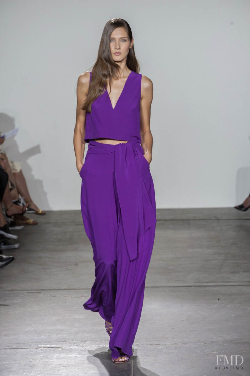 Ana Gilca featured in  the Misha Nonoo fashion show for Spring/Summer 2015