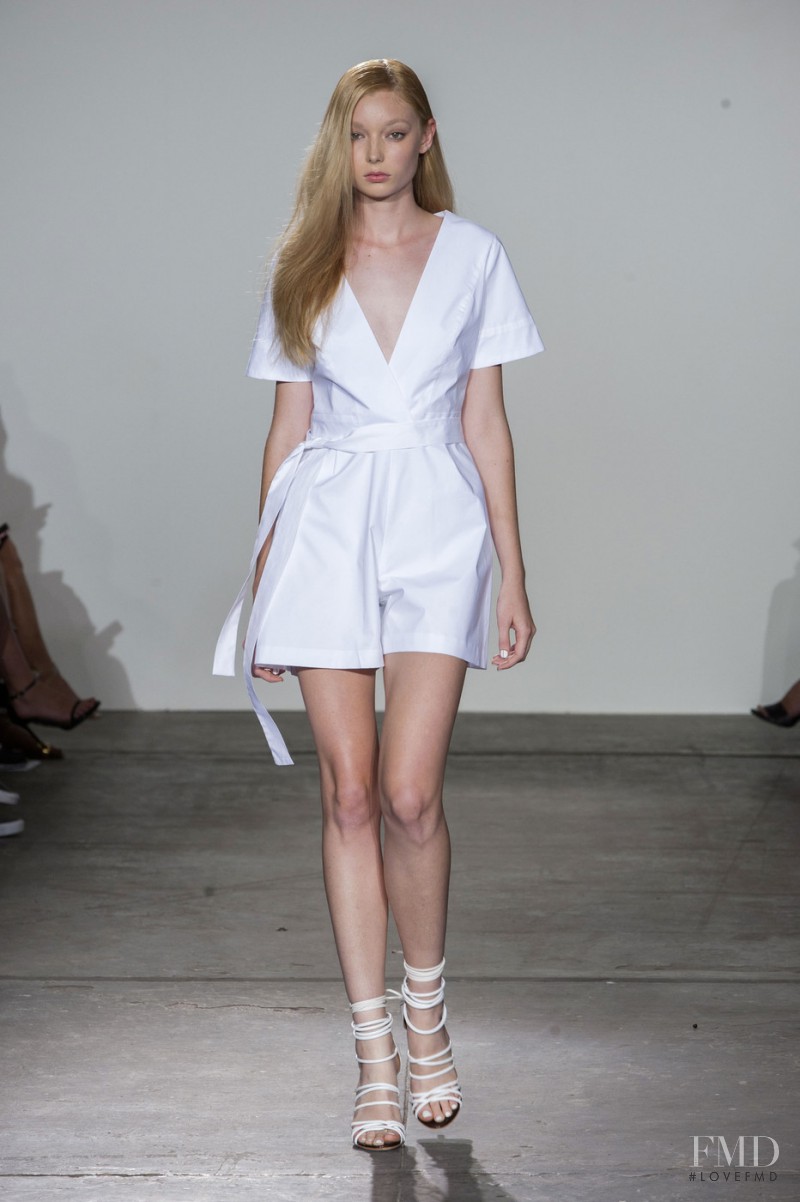 Lydia Hunt featured in  the Misha Nonoo fashion show for Spring/Summer 2015