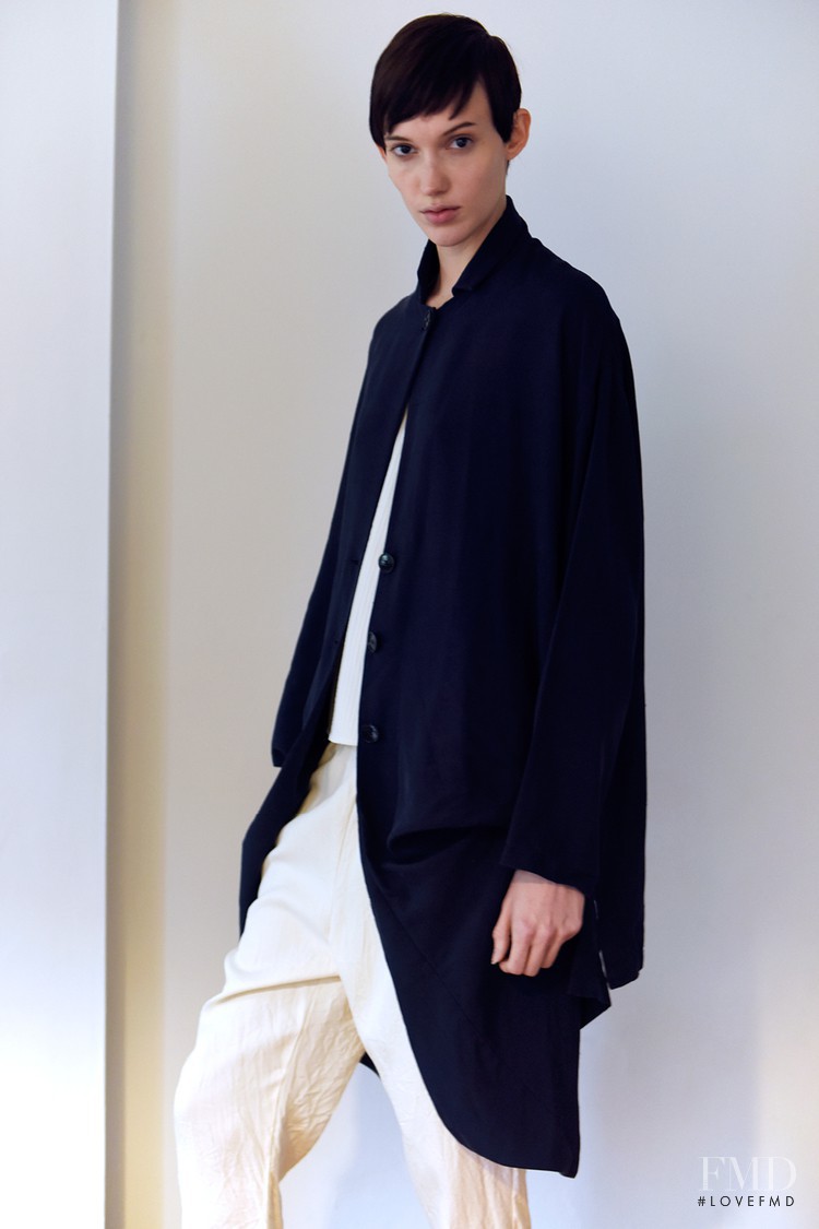 Sarah Bledsoe featured in  the Alasdair lookbook for Pre-Fall 2015