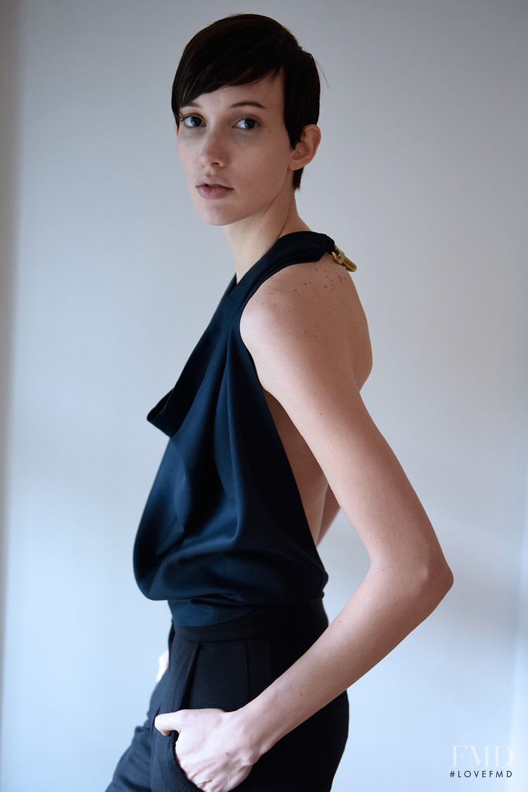 Sarah Bledsoe featured in  the Alasdair lookbook for Pre-Fall 2015