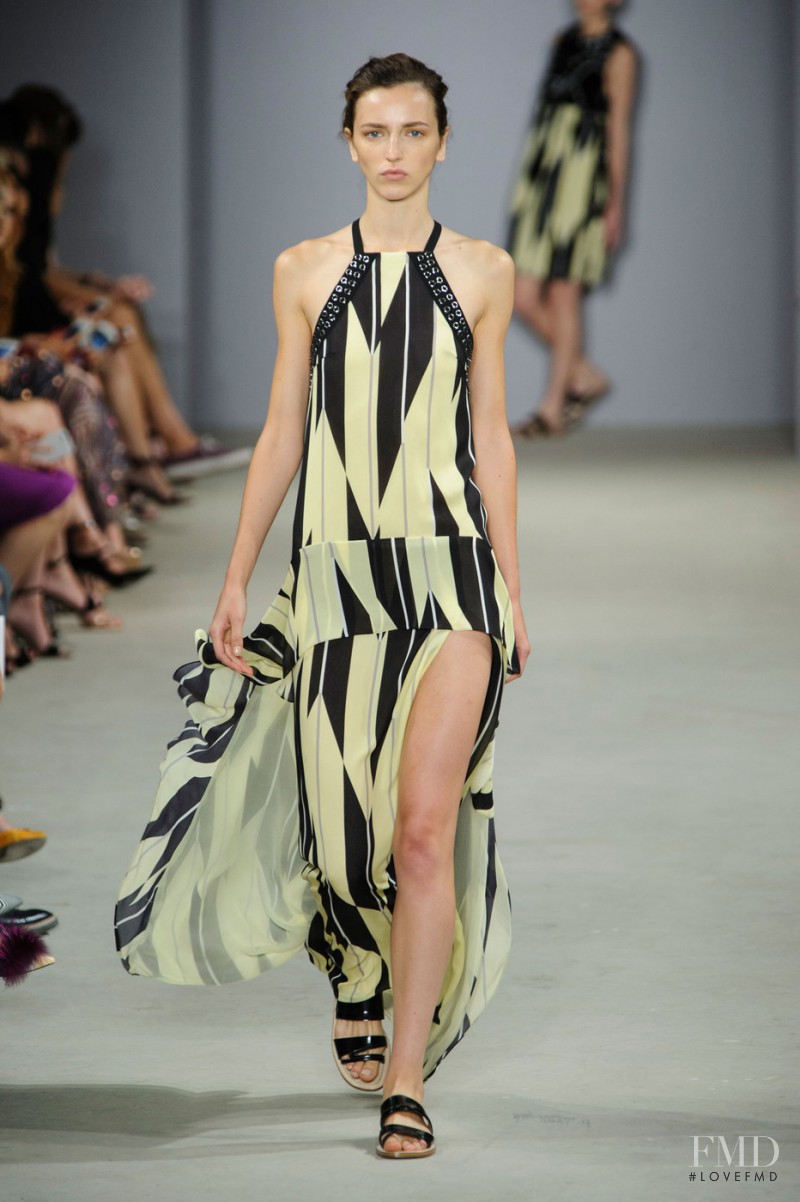 Sasha Antonowskaia featured in  the J Mendel fashion show for Spring/Summer 2016