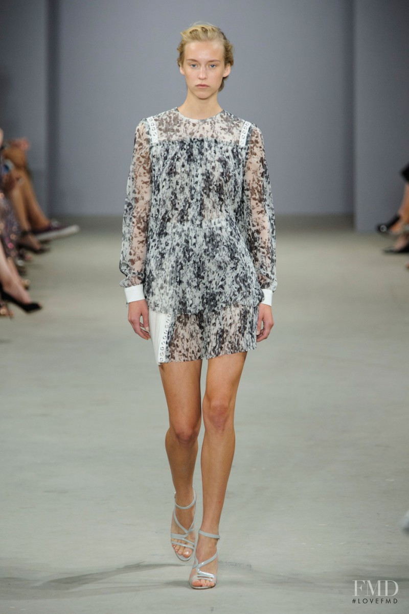 Eva Berzina featured in  the J Mendel fashion show for Spring/Summer 2016