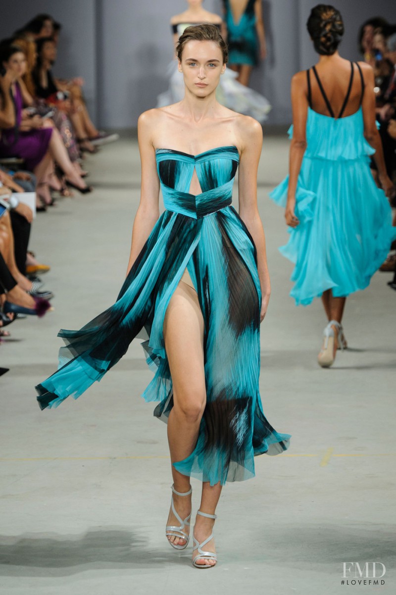 Stasha Yatchuk featured in  the J Mendel fashion show for Spring/Summer 2016