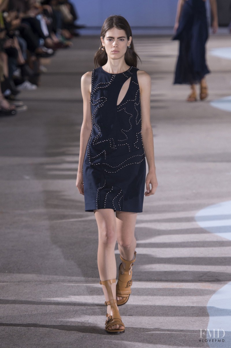 Taja Feistner featured in  the Cedric Charlier fashion show for Spring/Summer 2016