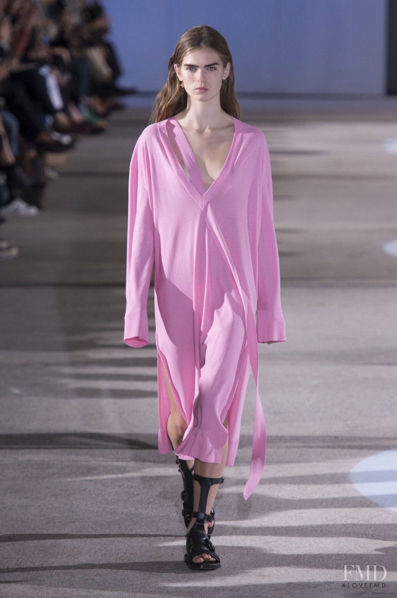 Sandra Schmidt featured in  the Cedric Charlier fashion show for Spring/Summer 2016
