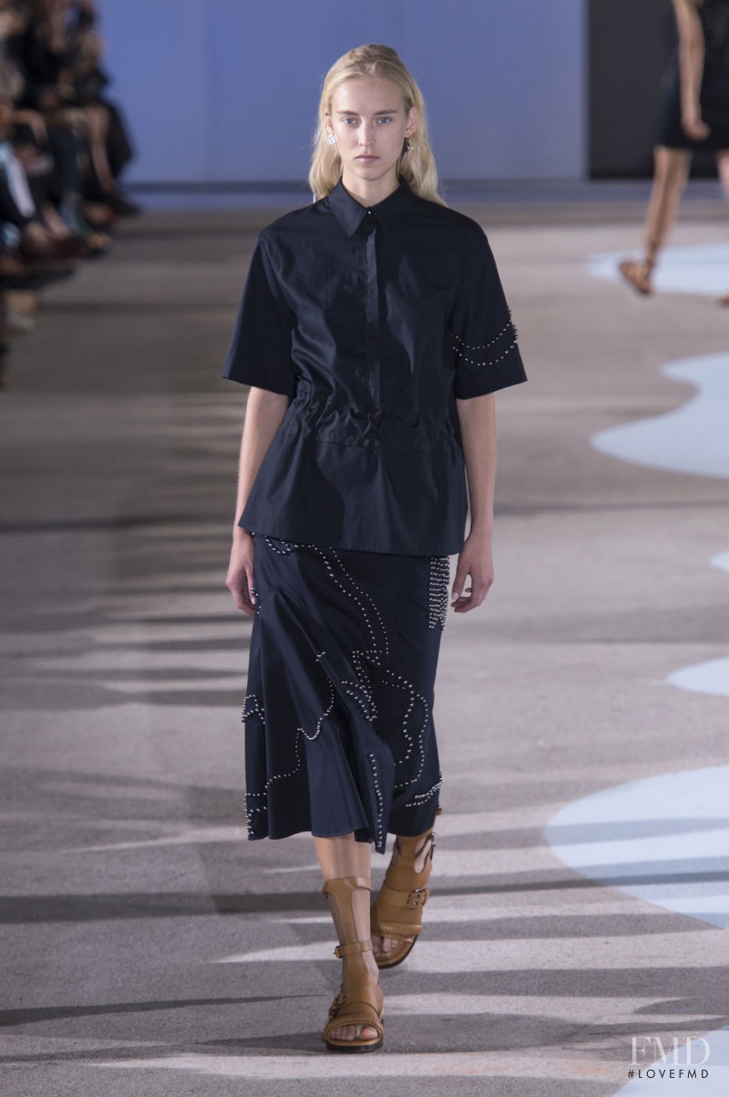 Eva Berzina featured in  the Cedric Charlier fashion show for Spring/Summer 2016