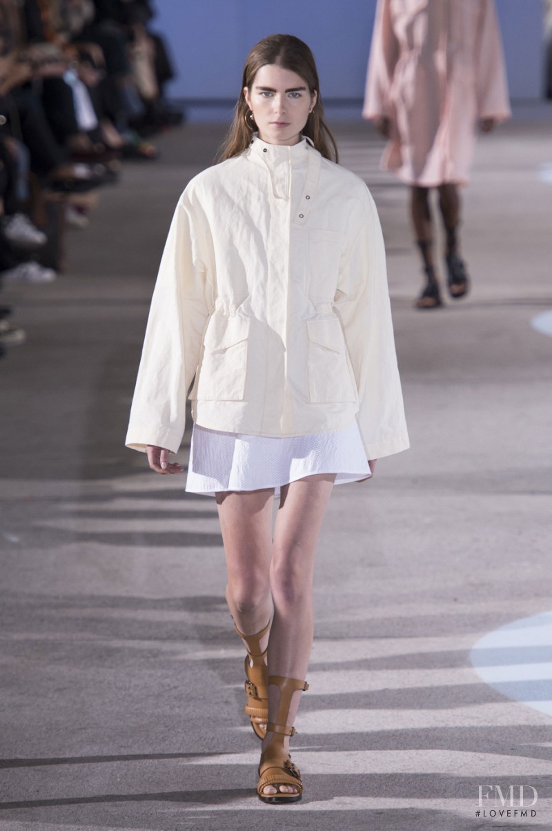 Gaby Loader featured in  the Cedric Charlier fashion show for Spring/Summer 2016