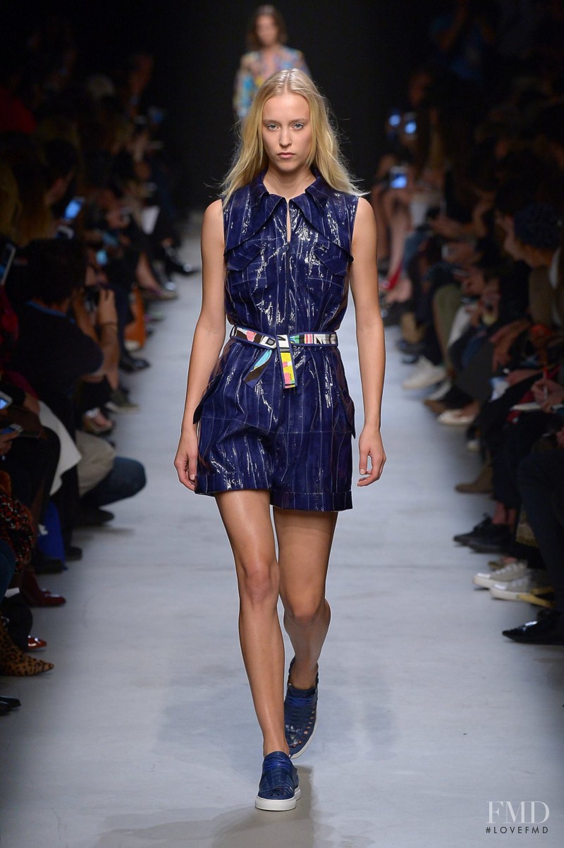 Eva Berzina featured in  the Leonard fashion show for Spring/Summer 2016