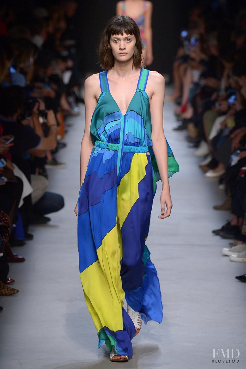 Chloe Wheatcroft featured in  the Leonard fashion show for Spring/Summer 2016