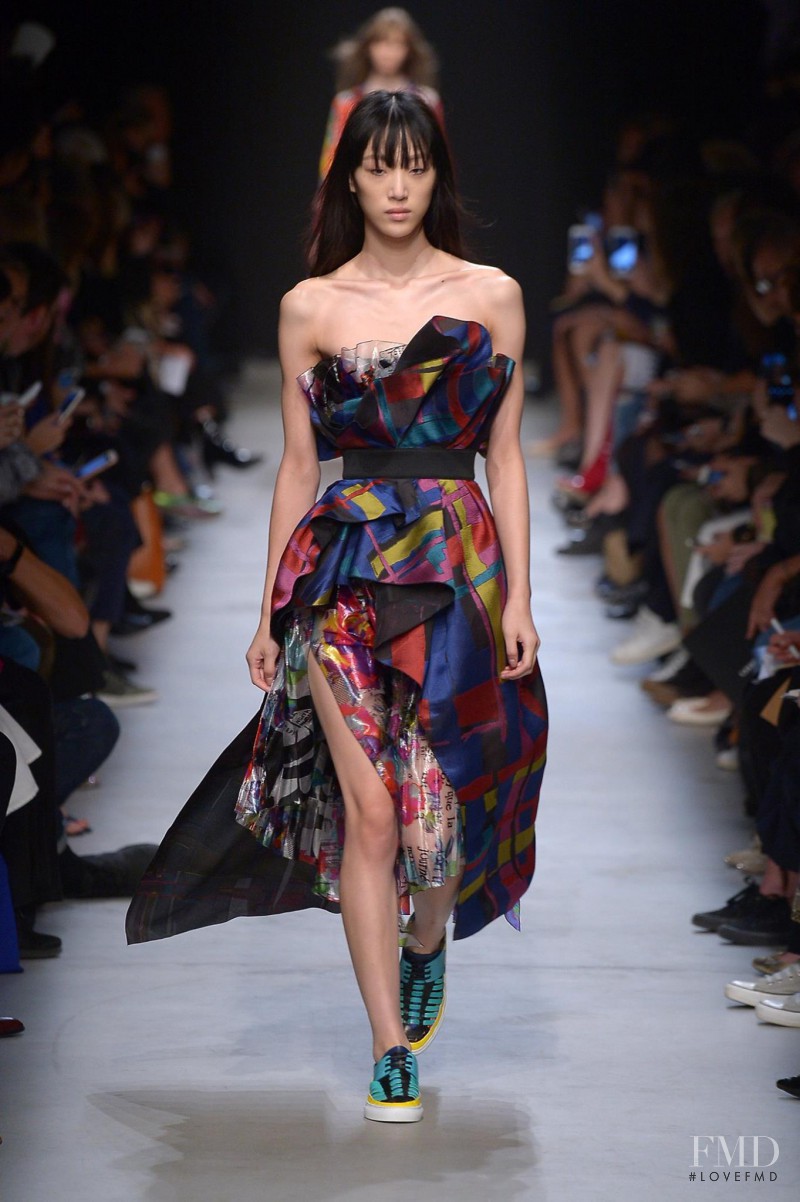 So Ra Choi featured in  the Leonard fashion show for Spring/Summer 2016