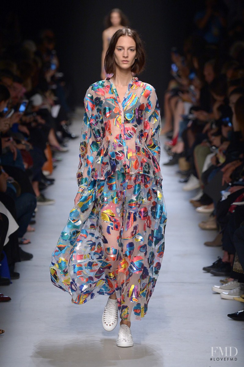 Rosanna Georgiou featured in  the Leonard fashion show for Spring/Summer 2016