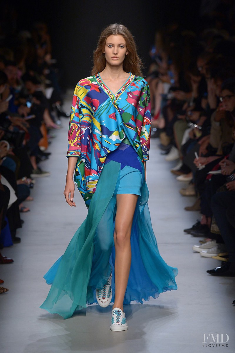 Louise Lefebure featured in  the Leonard fashion show for Spring/Summer 2016