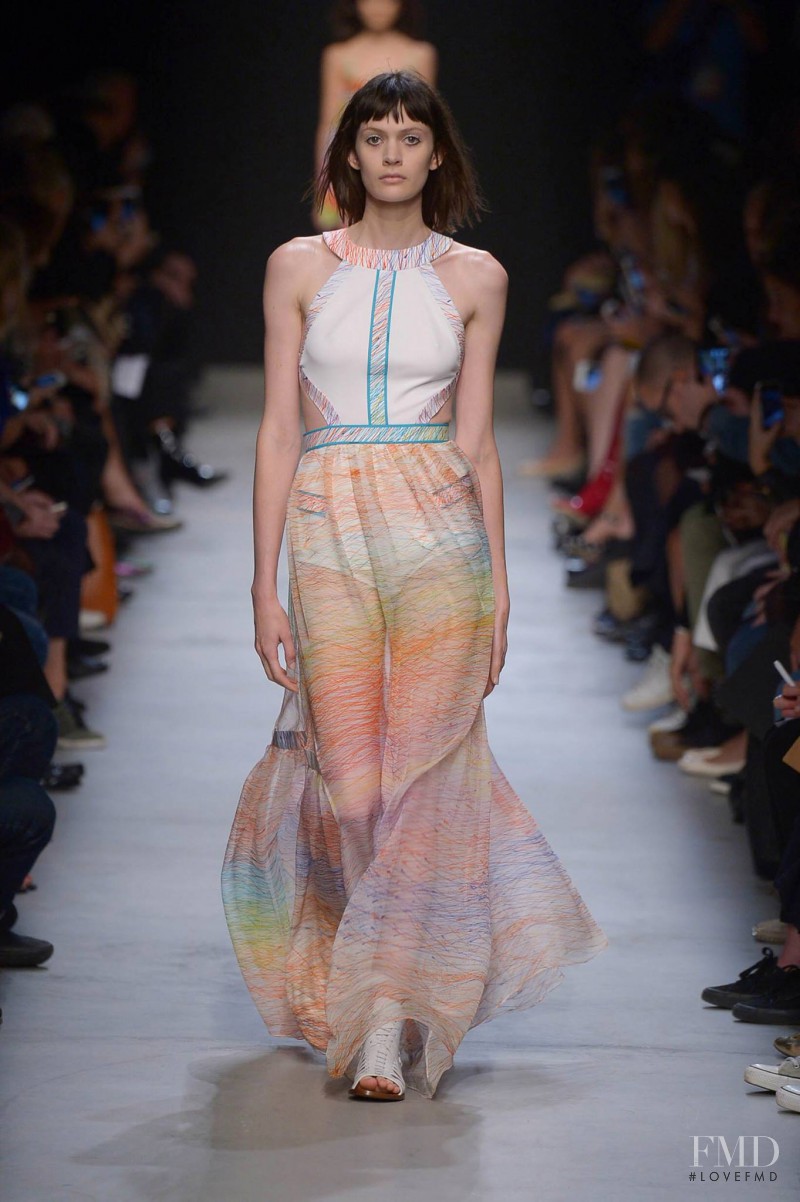 Chloe Wheatcroft featured in  the Leonard fashion show for Spring/Summer 2016