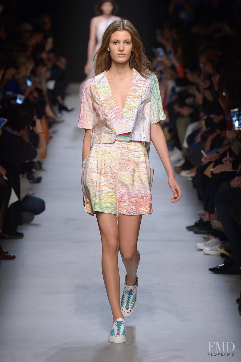 Louise Lefebure featured in  the Leonard fashion show for Spring/Summer 2016