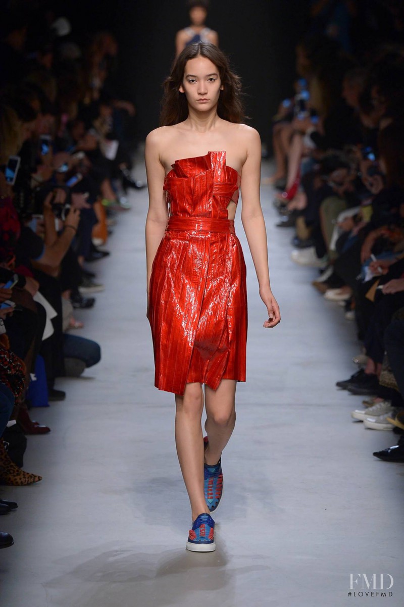 Mona Matsuoka featured in  the Leonard fashion show for Spring/Summer 2016
