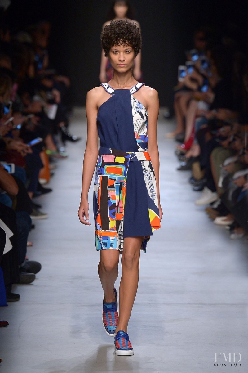 Ari Westphal featured in  the Leonard fashion show for Spring/Summer 2016