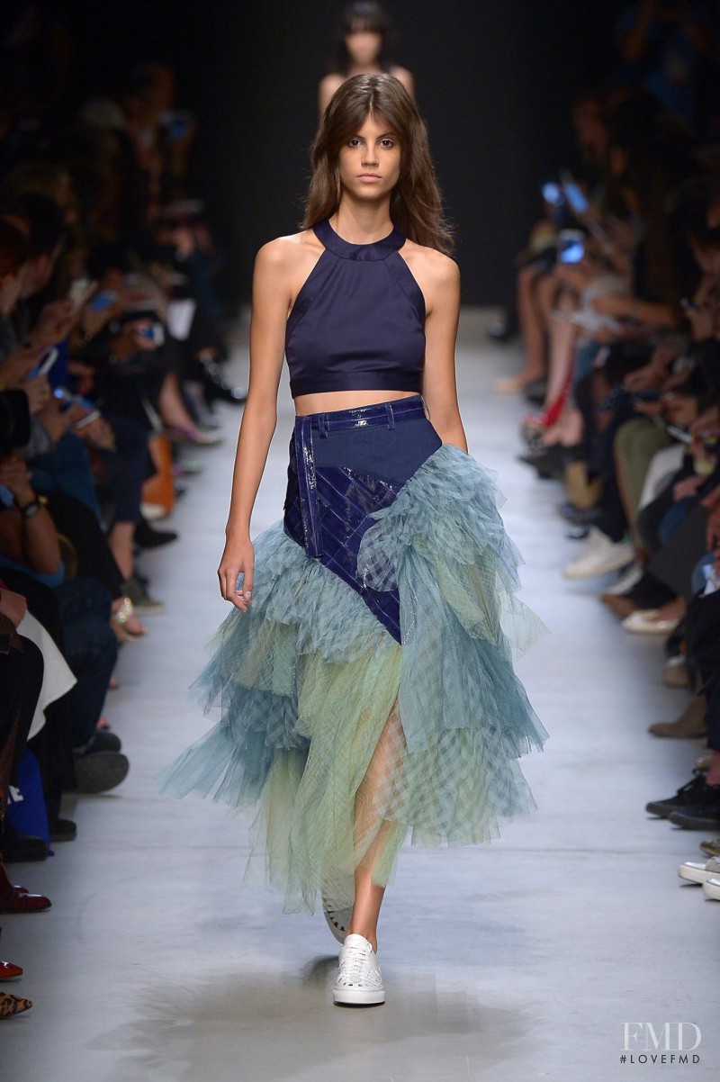 Antonina Petkovic featured in  the Leonard fashion show for Spring/Summer 2016