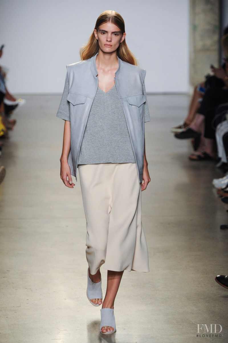 Emily Astrup featured in  the Sally LaPointe fashion show for Spring/Summer 2016