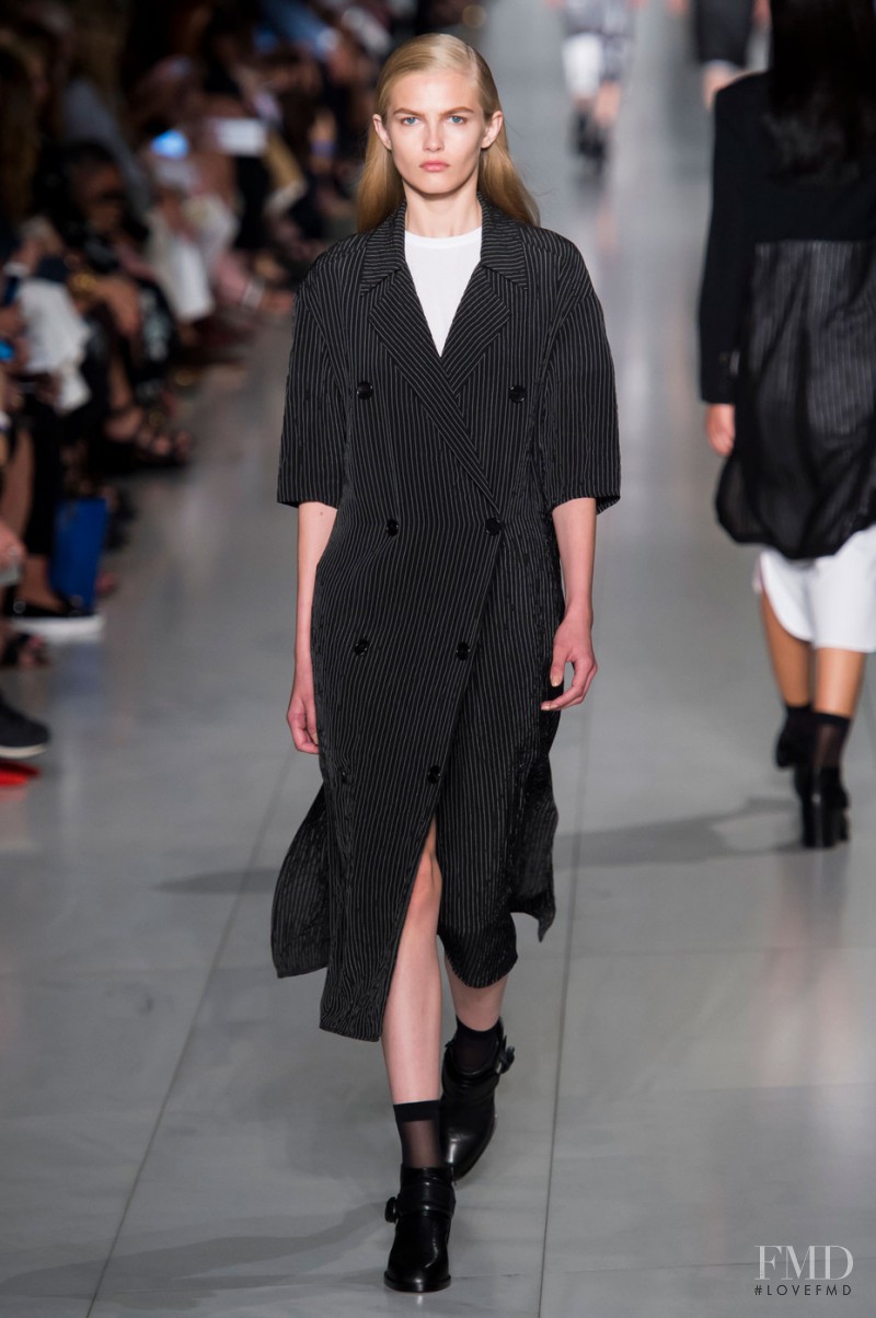 Aneta Pajak featured in  the DKNY fashion show for Spring/Summer 2016