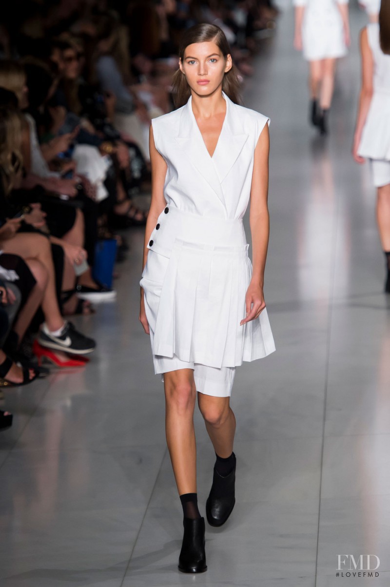 Valery Kaufman featured in  the DKNY fashion show for Spring/Summer 2016