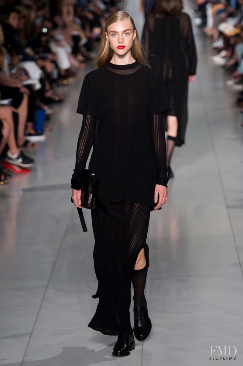 Hedvig Palm featured in  the DKNY fashion show for Spring/Summer 2016