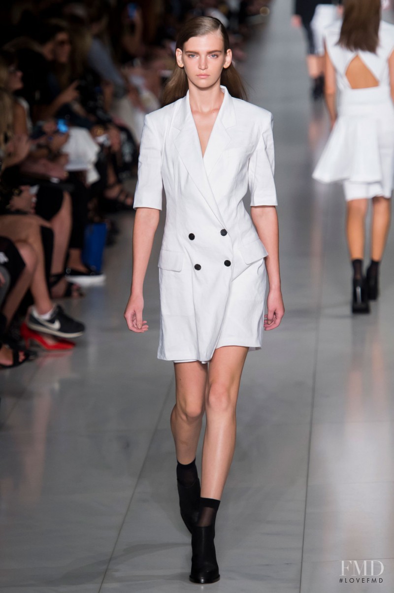 Anka Kuryndina featured in  the DKNY fashion show for Spring/Summer 2016
