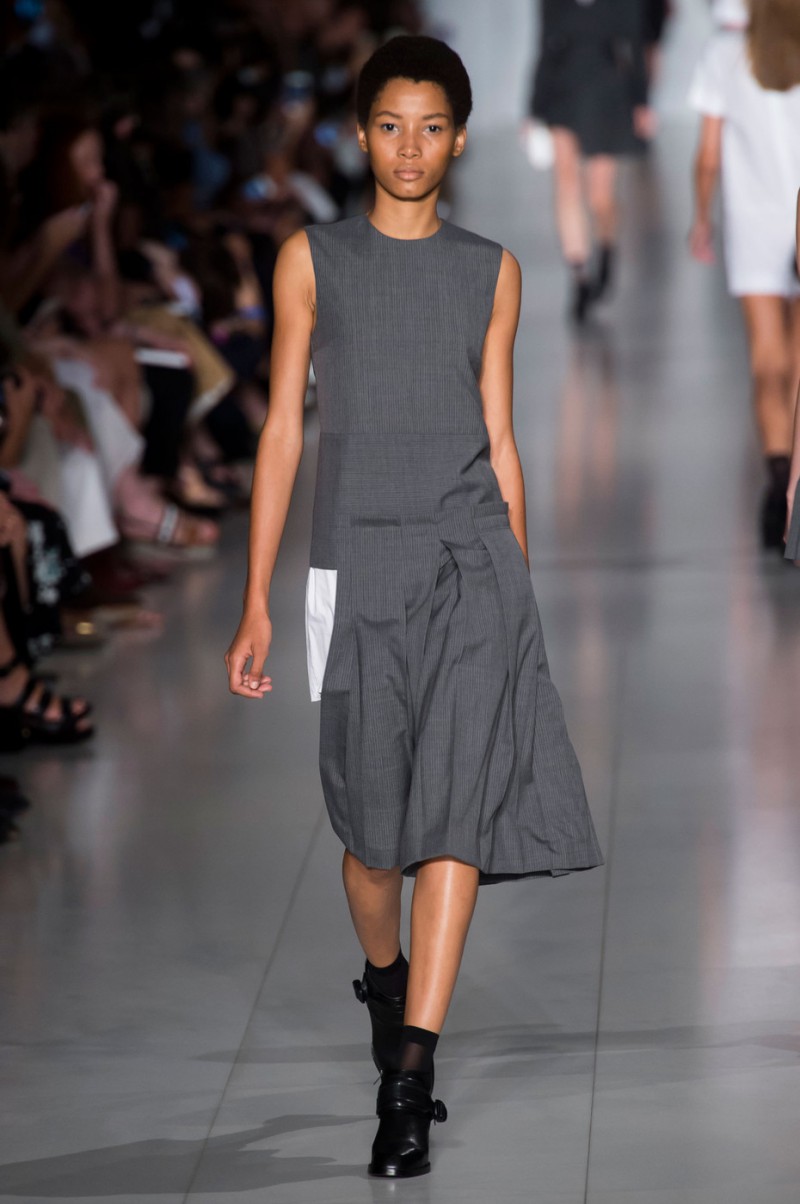 Lineisy Montero featured in  the DKNY fashion show for Spring/Summer 2016