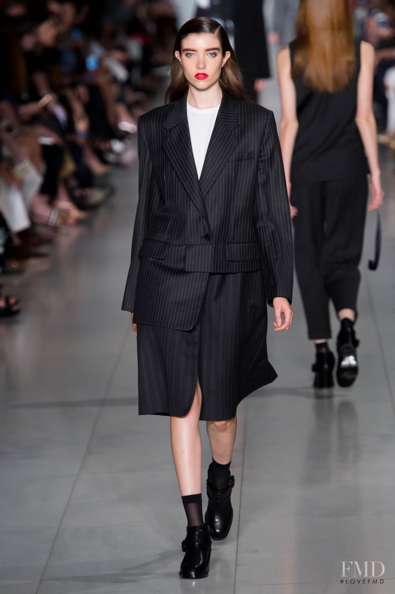 Grace Hartzel featured in  the DKNY fashion show for Spring/Summer 2016