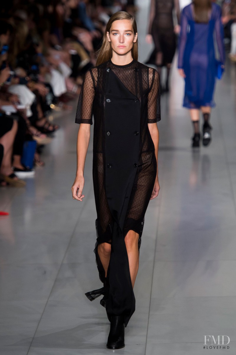 Joséphine Le Tutour featured in  the DKNY fashion show for Spring/Summer 2016