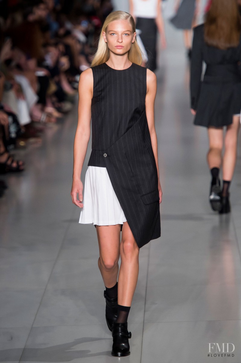 Frederikke Sofie Falbe-Hansen featured in  the DKNY fashion show for Spring/Summer 2016