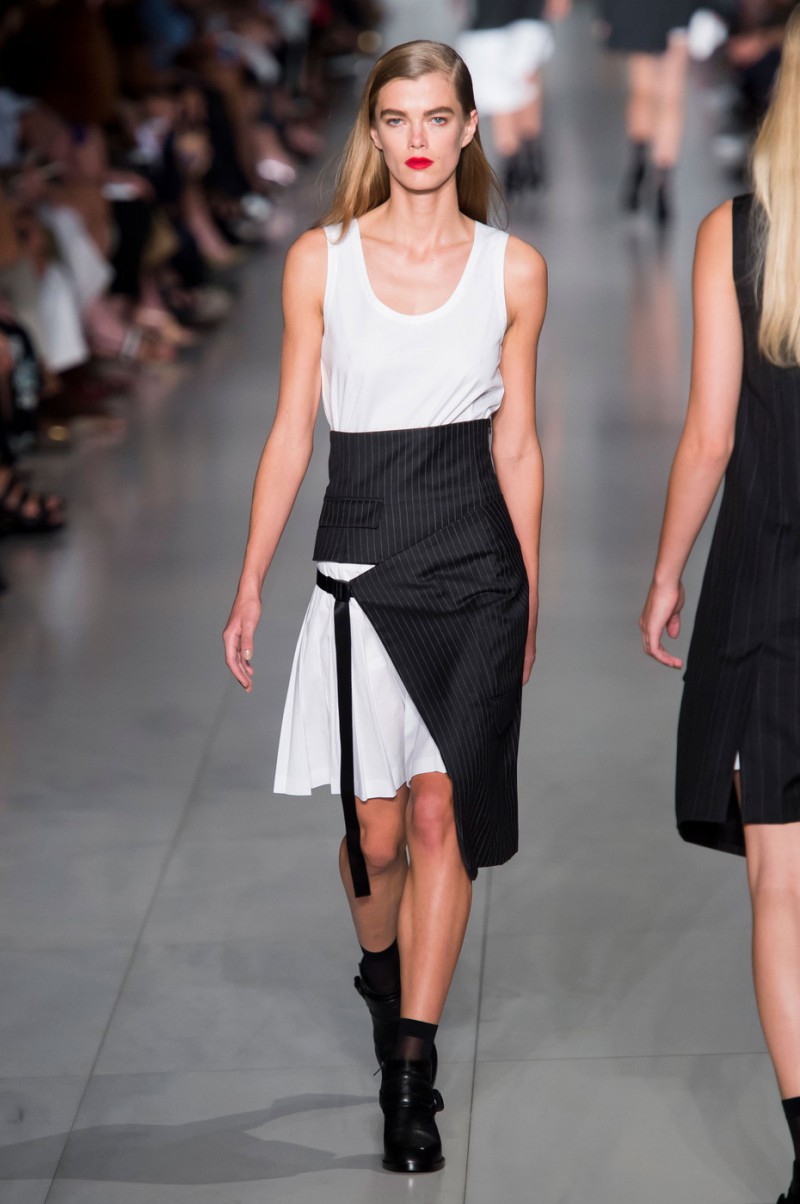 Mathilde Brandi featured in  the DKNY fashion show for Spring/Summer 2016