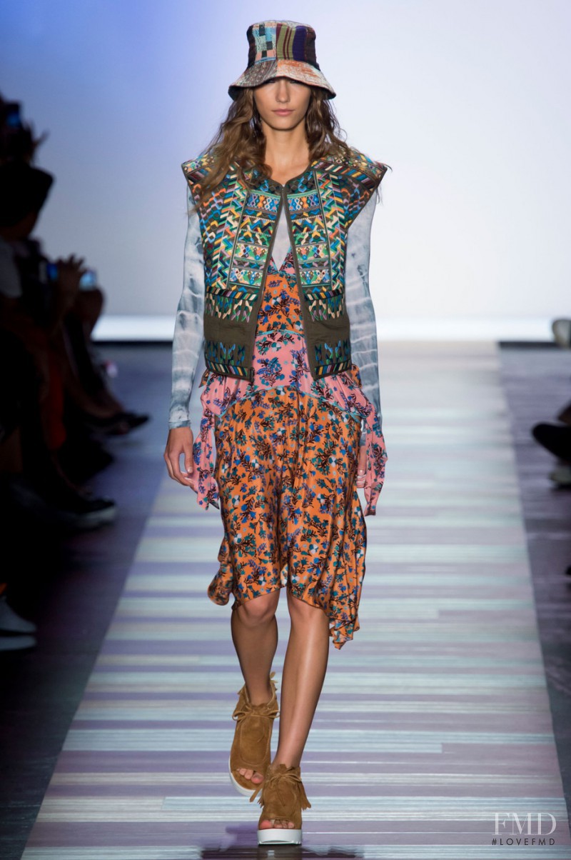 Vera Vavrova featured in  the BCBG By Max Azria fashion show for Spring/Summer 2016