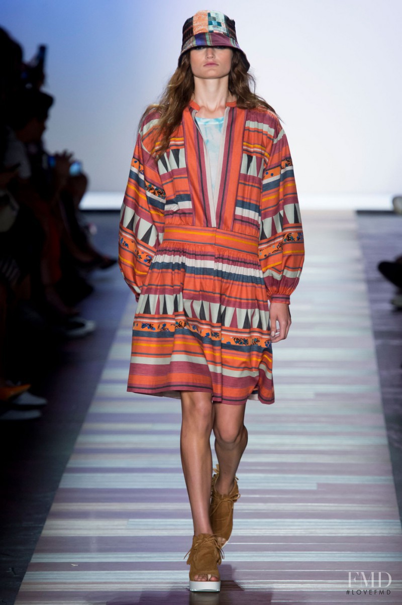 Olivia Jansing featured in  the BCBG By Max Azria fashion show for Spring/Summer 2016