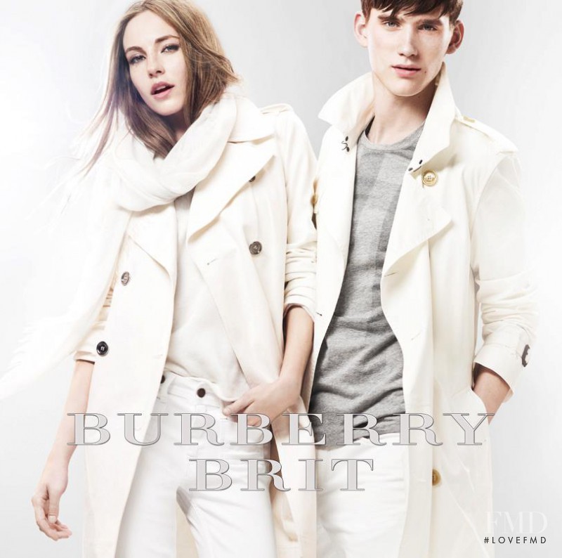 Camilla Babbington featured in  the Burberry Brit advertisement for Spring 2012