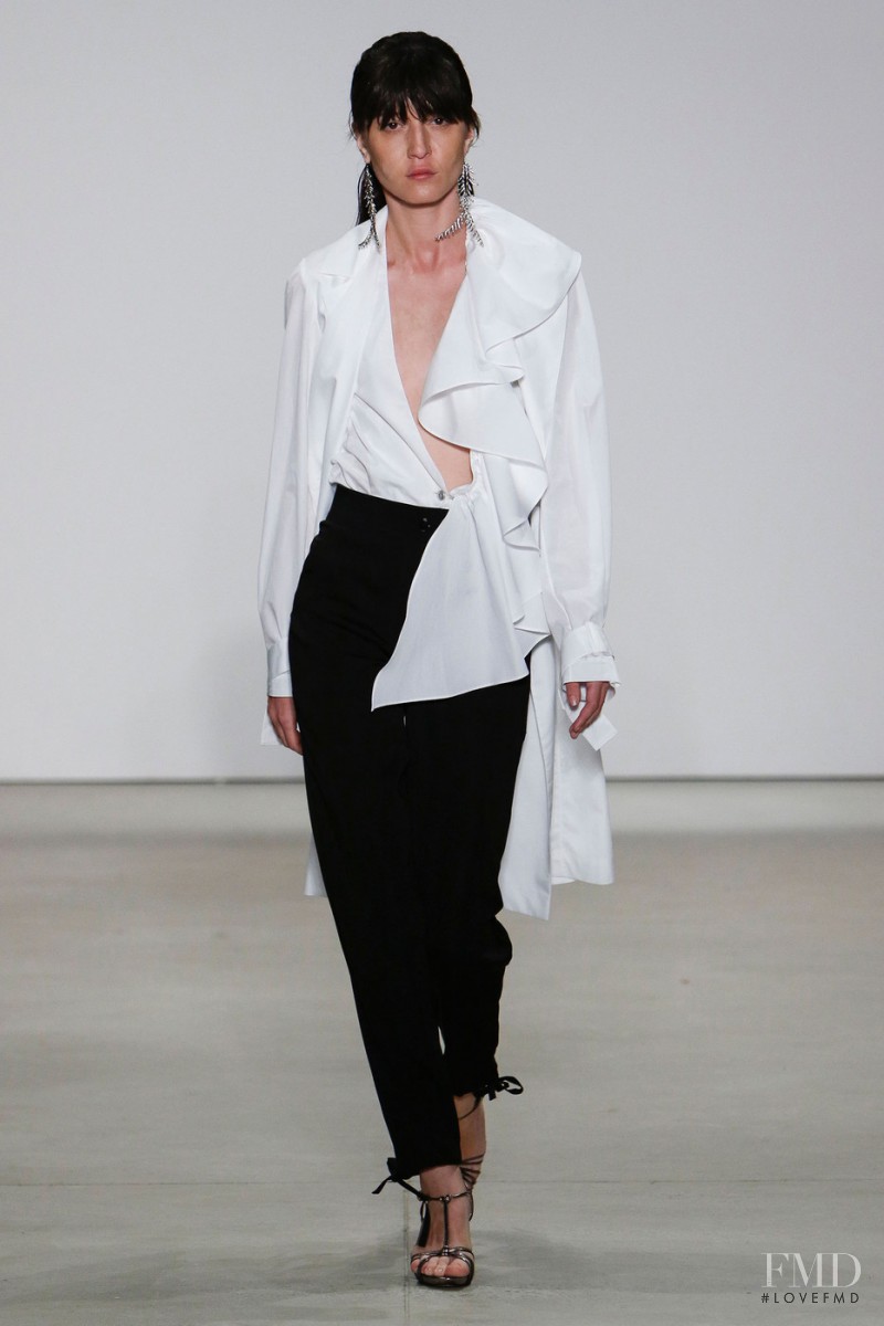 Irina Lazareanu featured in  the Tome fashion show for Spring/Summer 2016
