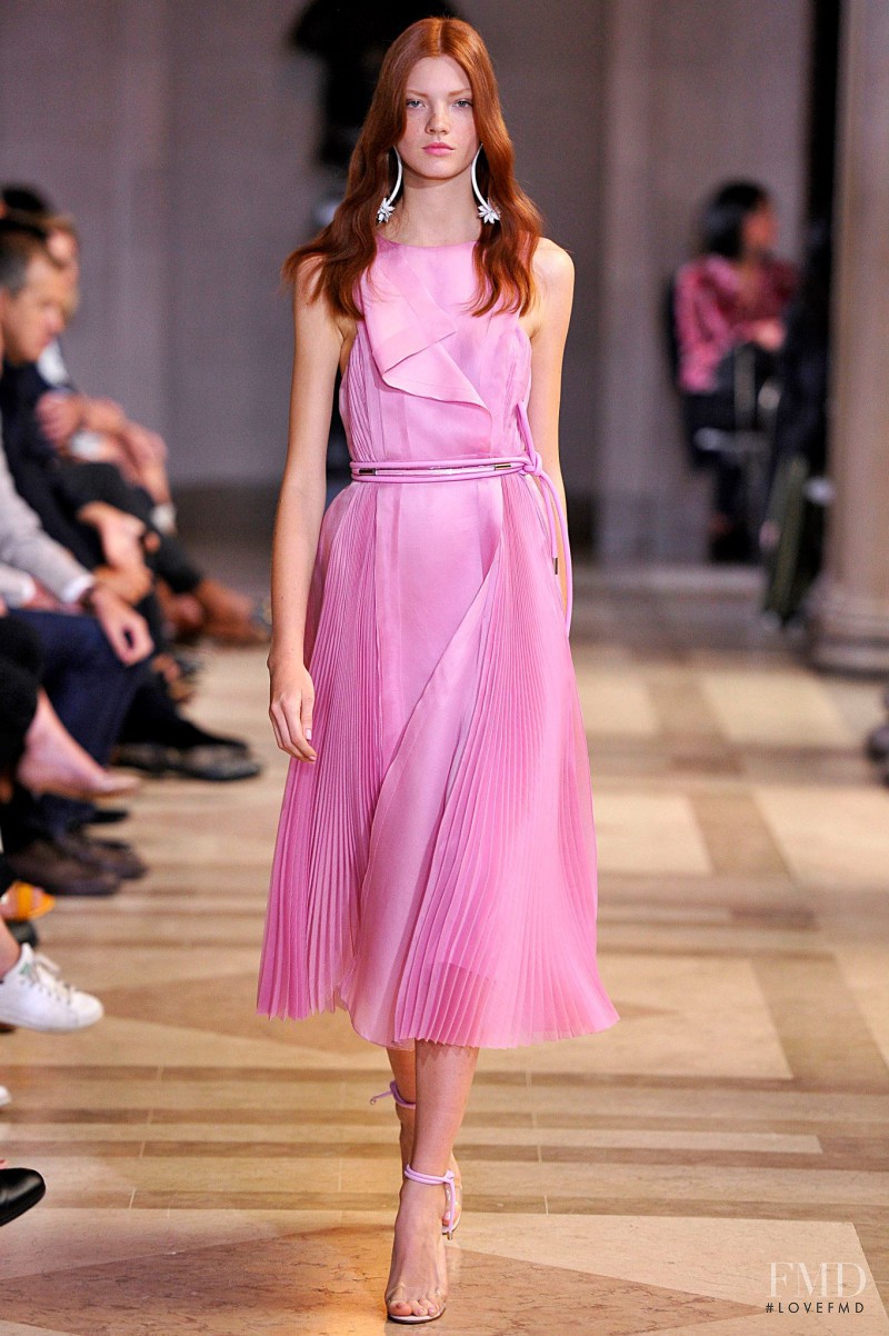 Anastasia Ivanova featured in  the Carolina Herrera fashion show for Spring/Summer 2016