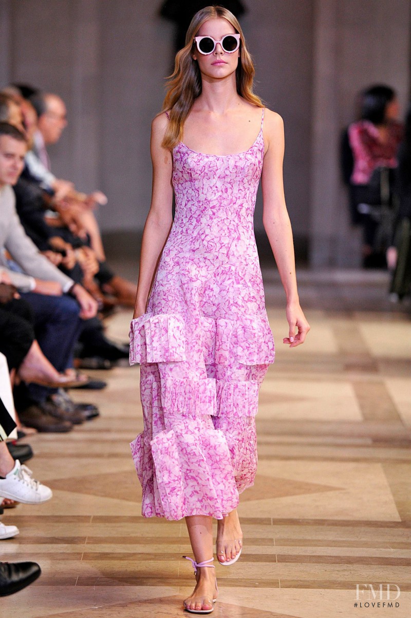 Carolin Loosen featured in  the Carolina Herrera fashion show for Spring/Summer 2016