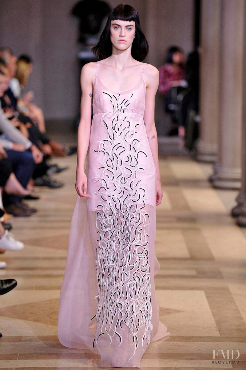 Sarah Brannon featured in  the Carolina Herrera fashion show for Spring/Summer 2016